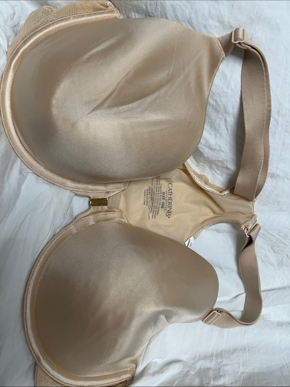 Catherines Beige Full-Coverage Seamless Underwire Bra